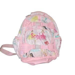 Pottery barn  kids disney princess SOPHIA embroidered backpack bookbag